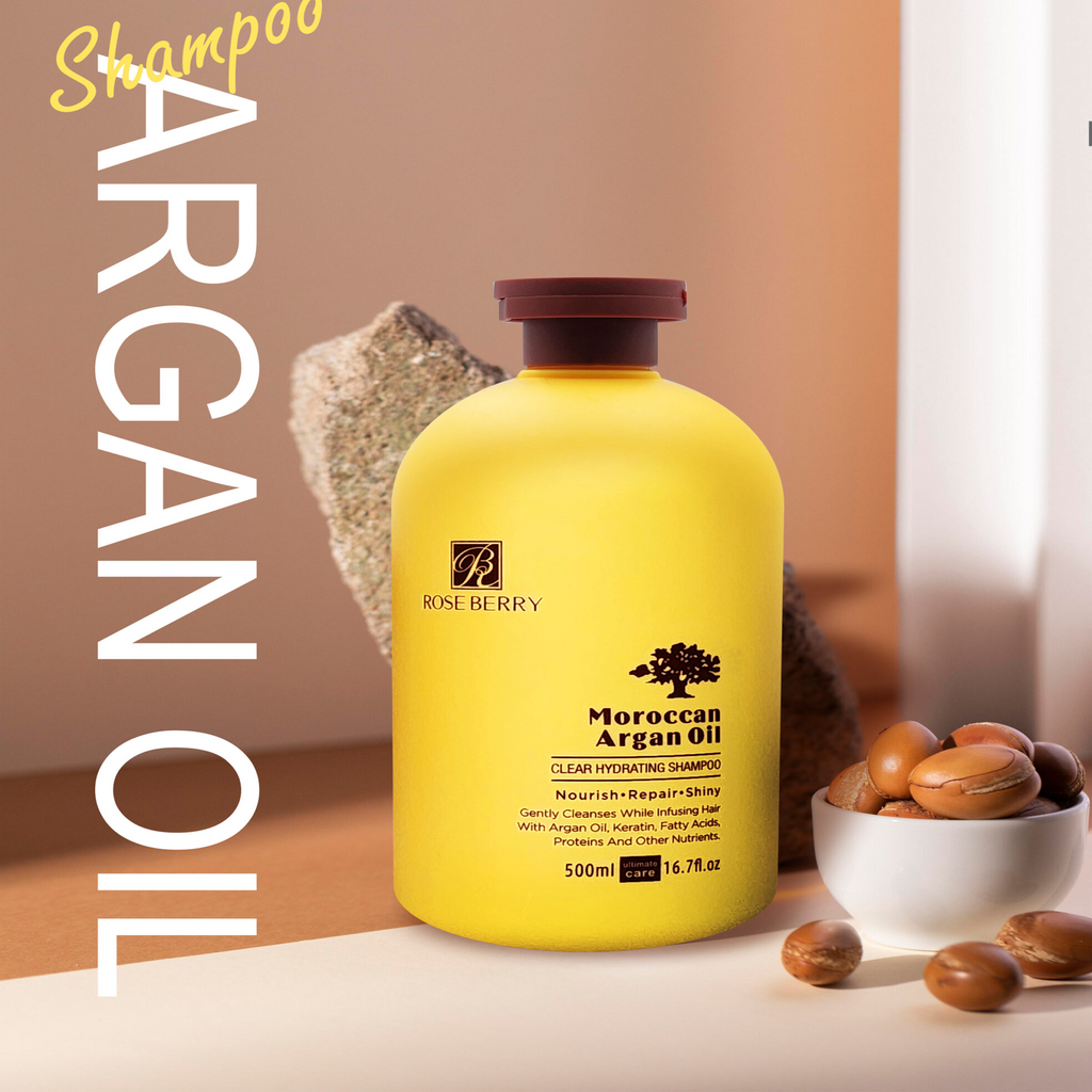 Roseberry Moroccan Argan Oil Clear Hydrating Shampoo available on Qasr Jamal store