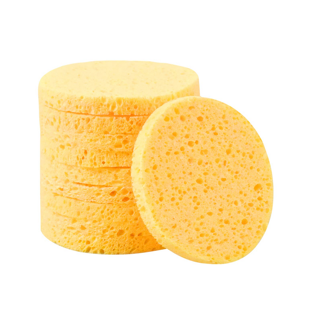 The product of Round Yellow Facial Cleansing Sponges