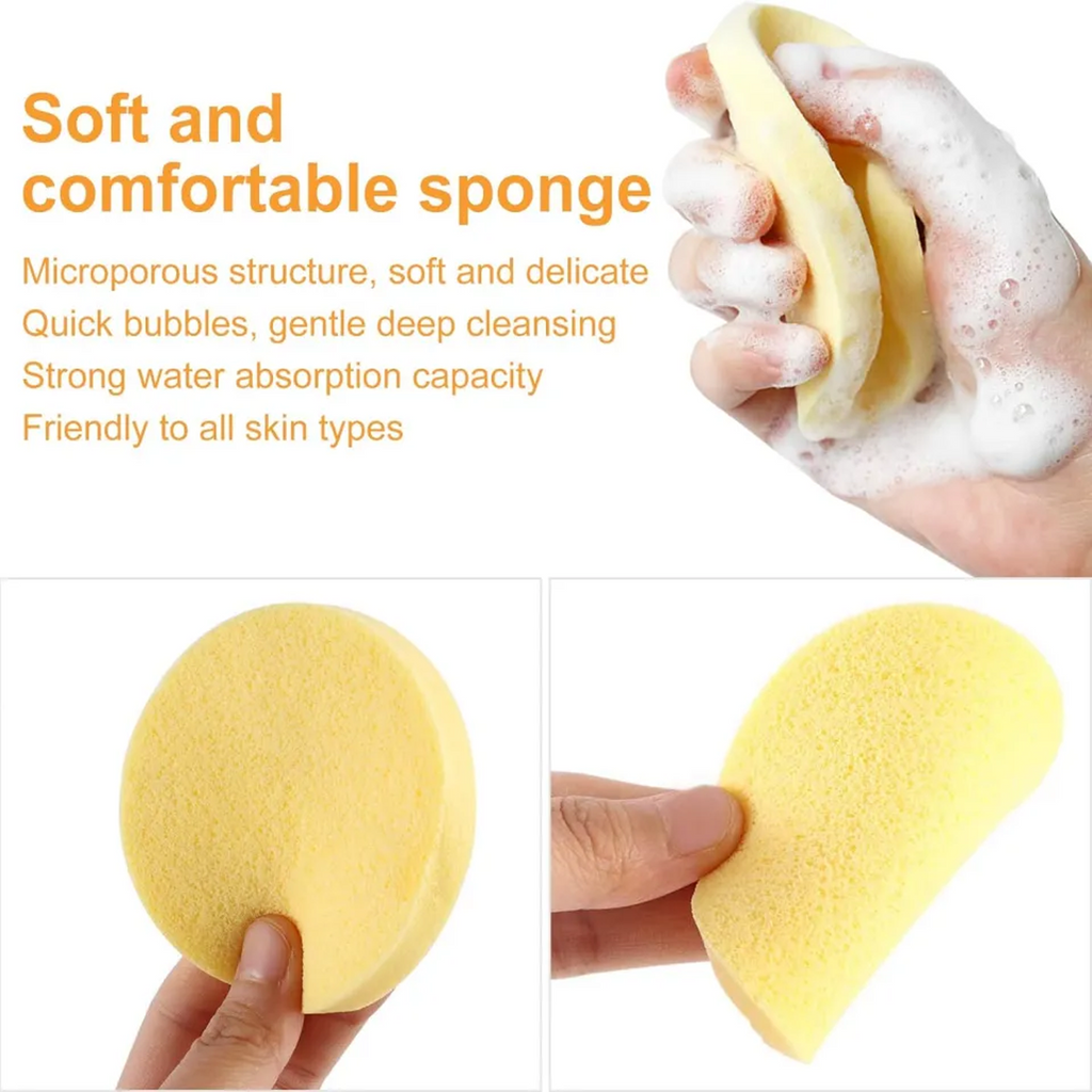 Key Benefits of Round Yellow Facial Cleansing Sponges