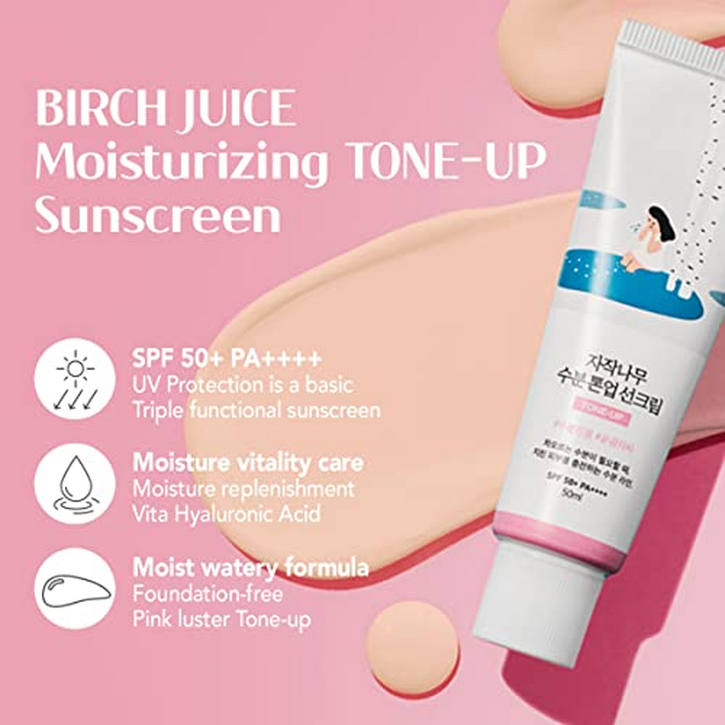 Key Benefits of Roundlab Birch Juice Moisturizing Tone-Up Sunscreen