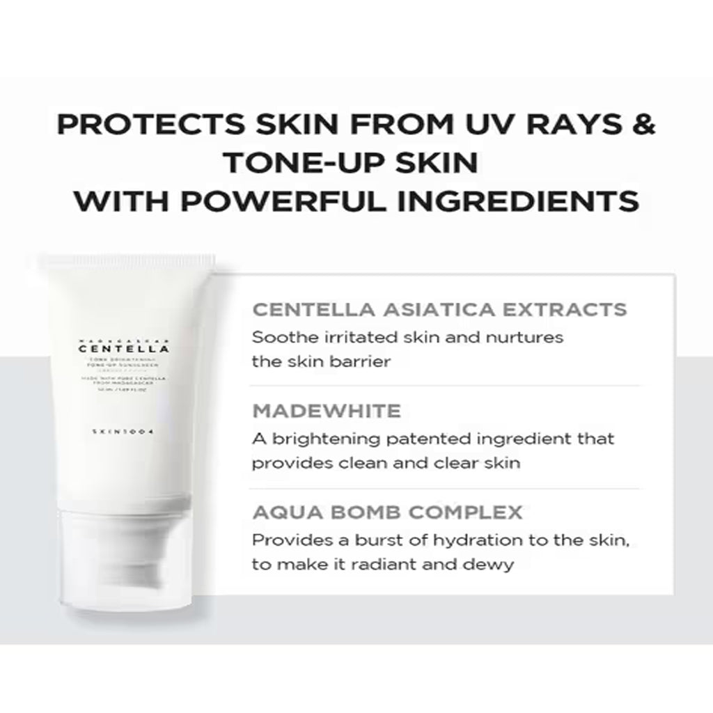 Advantages of SKIN1004 Madagascar Centella Tone Up Brightening Sunscreen