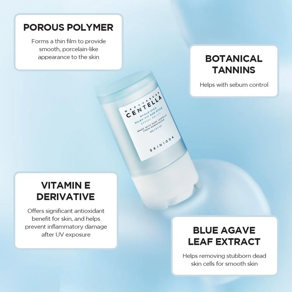 Key Benefits of Skin1004 Centella Hyalu-Cica Silky Fit Sun Stick