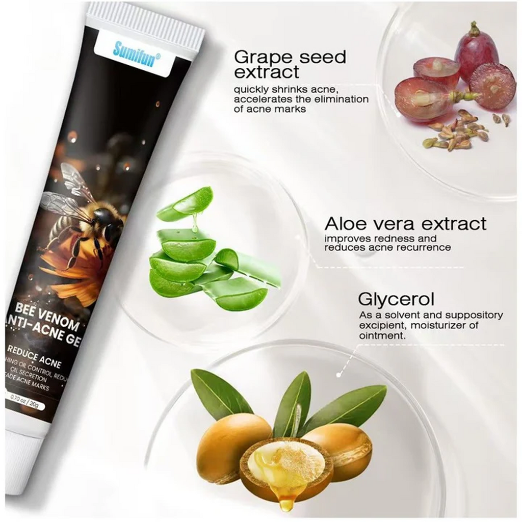 Key Benefits of Sumifun Bee Venom Anti Acne Gel