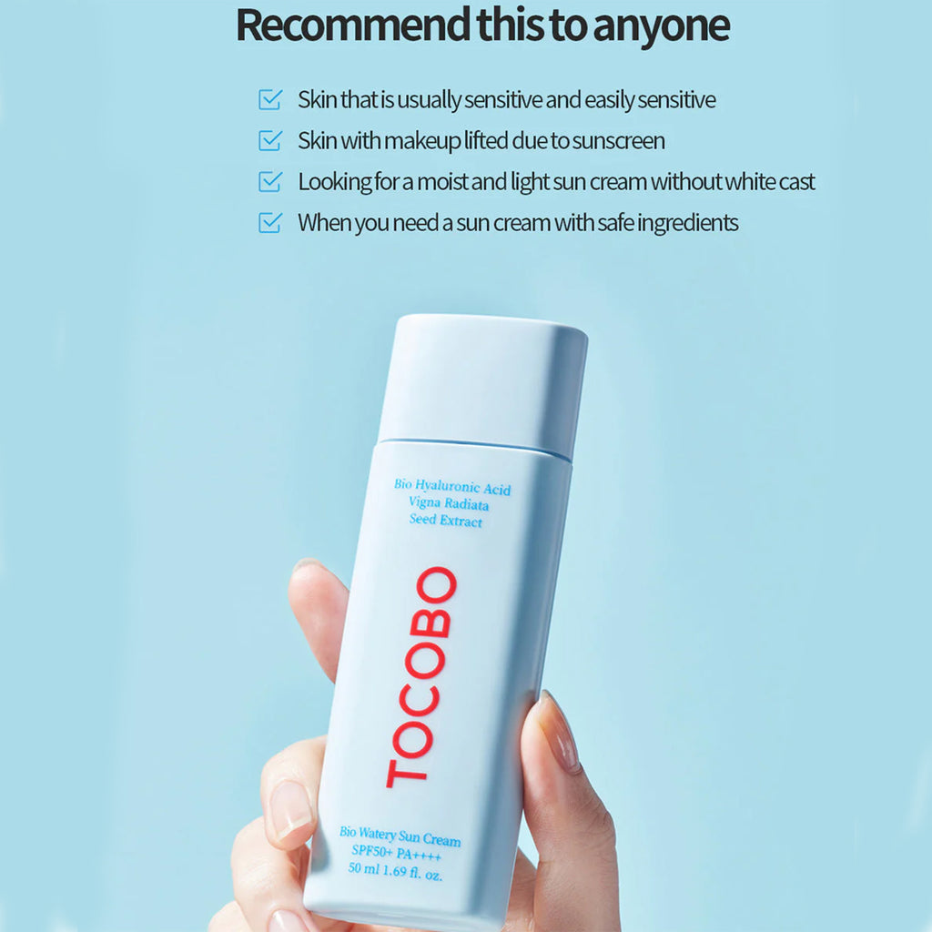 How to use a TOCOBO Bio Watery Sun Cream SPF 50+ PA++++