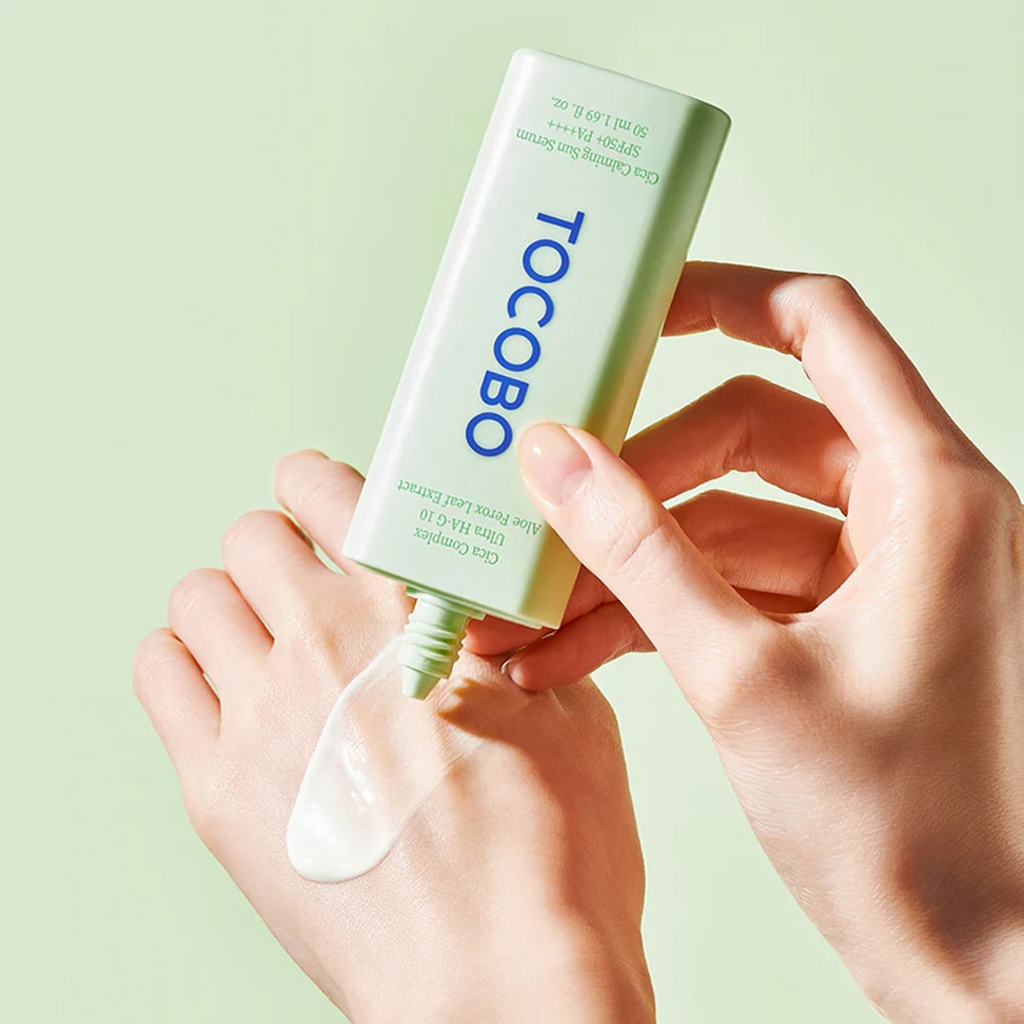 TOCOBO Cica Calming Sun Serum SPF50+  available on Qasr Jamal