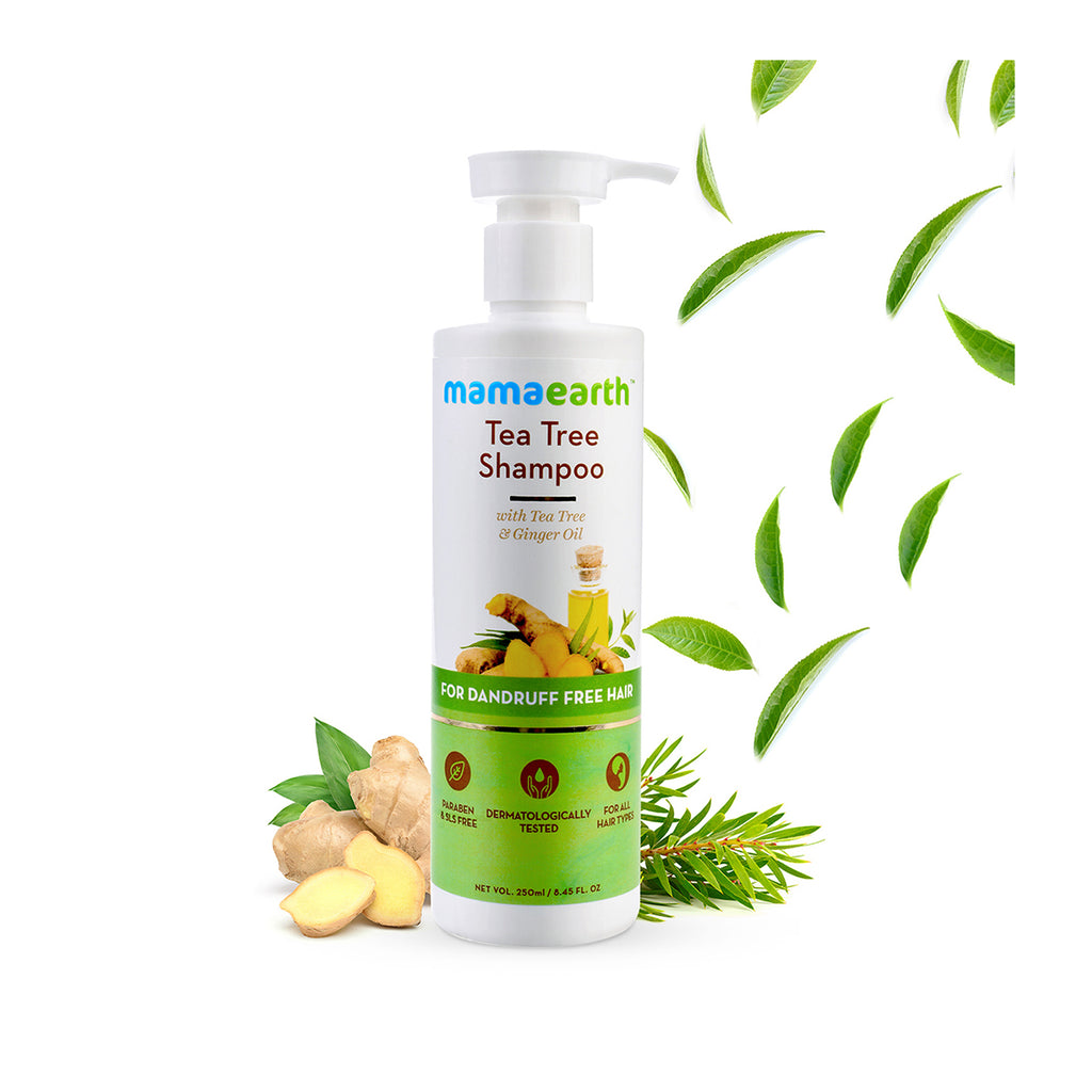 MamaEarth Tea Tree Shampoo for Hair Dandruff Treatment -250ml