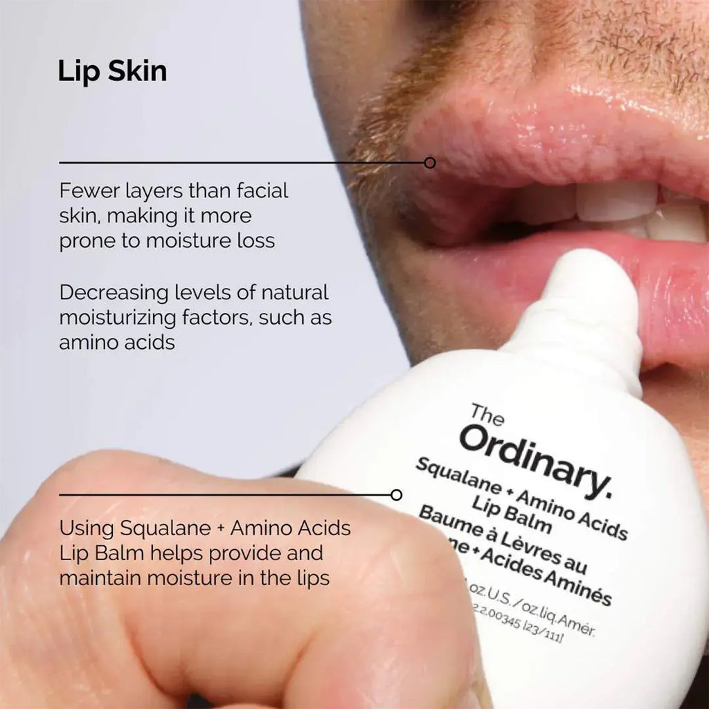 The Ordinary Squalane + Amino Acids Lip Balm - 15ml