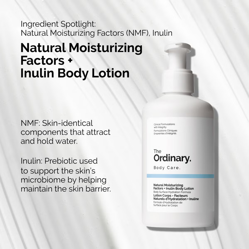 The advantages of The Ordinary Natural Moisturizing Factors + Inulin Body Lotion