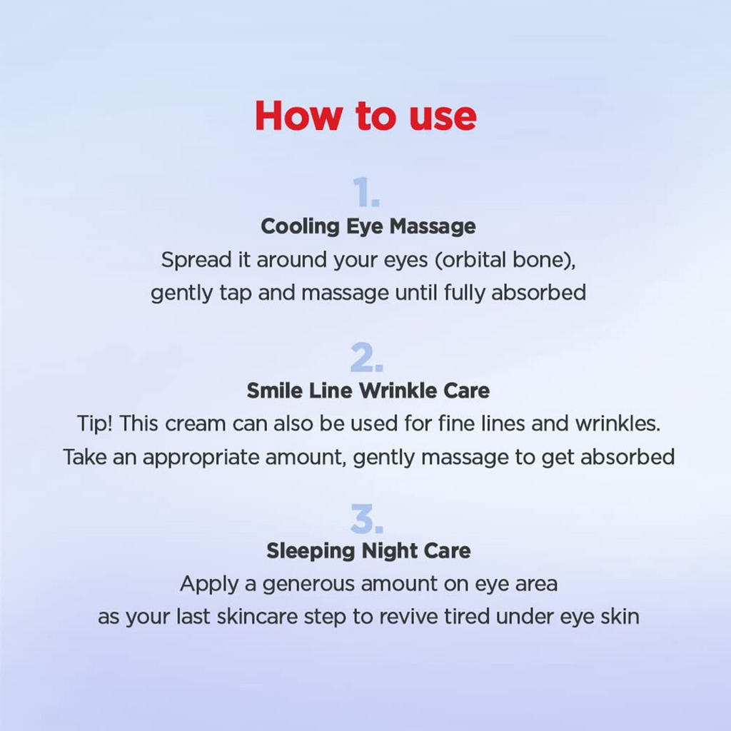 How to use a Tocobo Collagen Brightening Eye Gel Cream