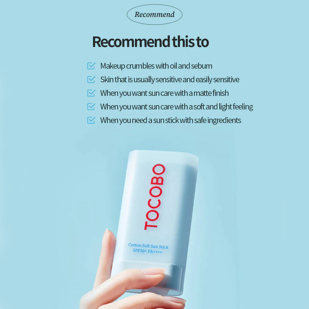 The Key Benefits of Tocobo Cotton Soft Sun Stick SPF50+ PA++++