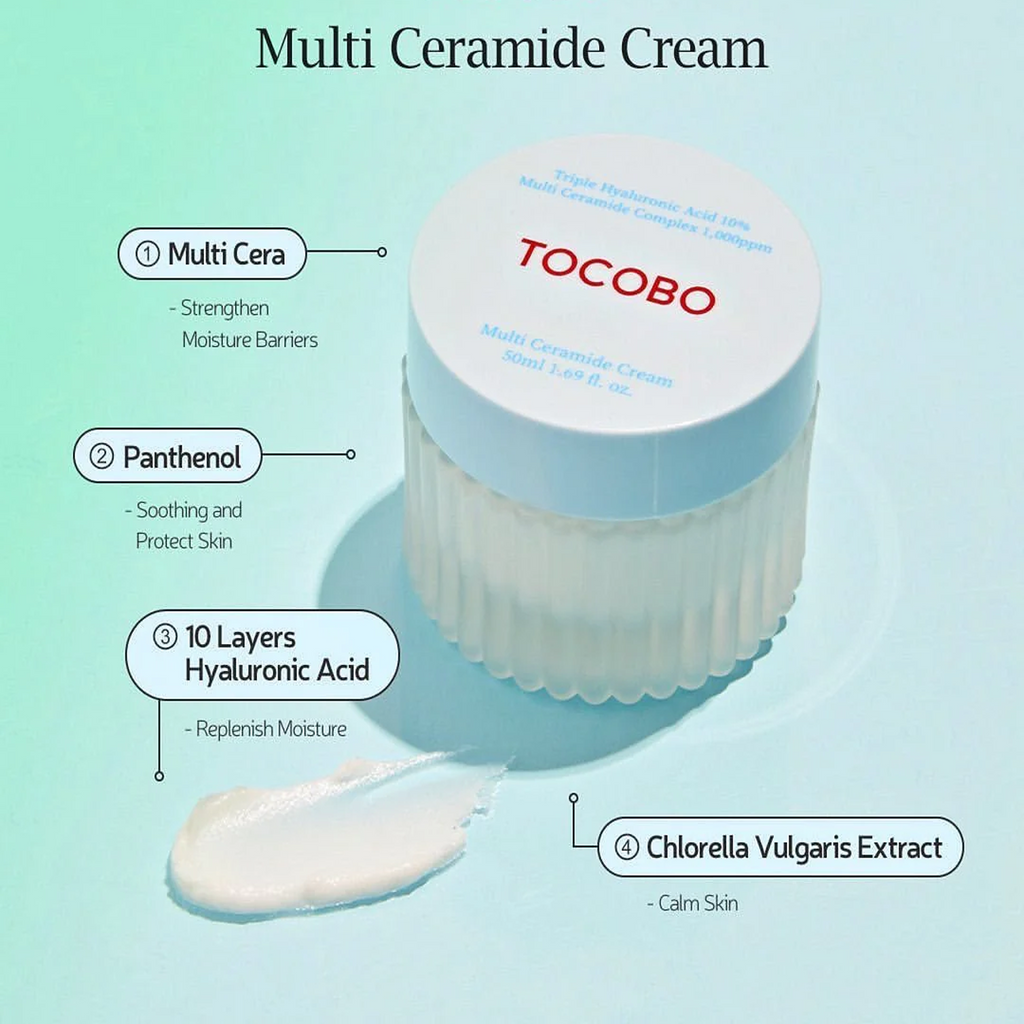 Key Benefits of Tocobo Multi Ceramide Cream