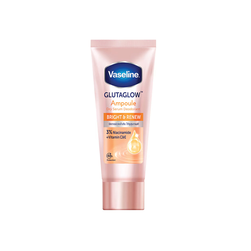 The Product of Vaseline Dry Serum GlutaGlow Ampoule Deodorant Bright Renew