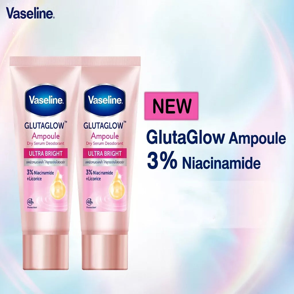 The Key Benefits of Vaseline Dry Serum GlutaGlow Ampoule Deodorant Ultra Bright