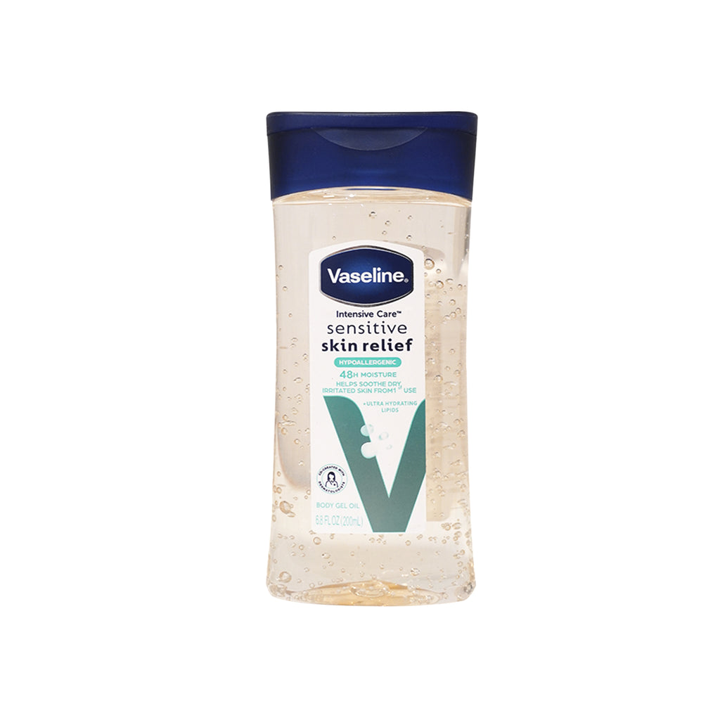 A Product of Vaseline Sensitive Skin Relief Body Gel Oil 