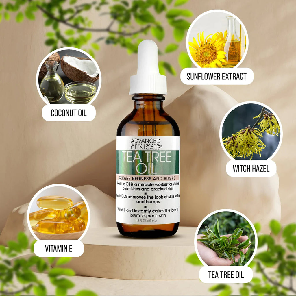 Advanced Clinicals Tea Tree Oil Face Serum - 53ml