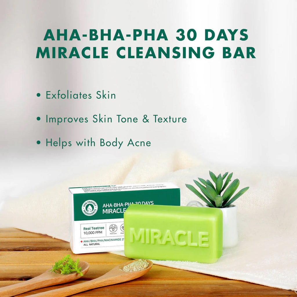 Some By Mi AHA BHA PHA 30 days Miracle Cleansing Bar- Key Benefts