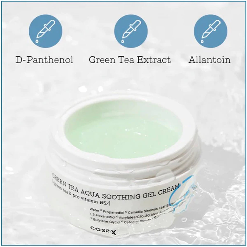 Cosrx Green Tea Aqua Soothing Gel Cream 50ml