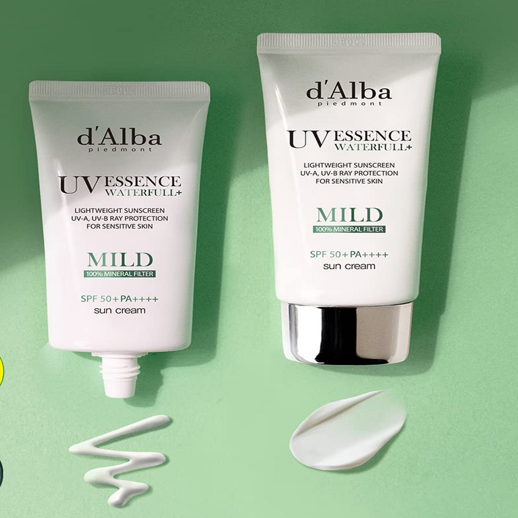 d'Alba UV Essence Mineral Sun Cream SPF50+ available on Qasr Jamal Store