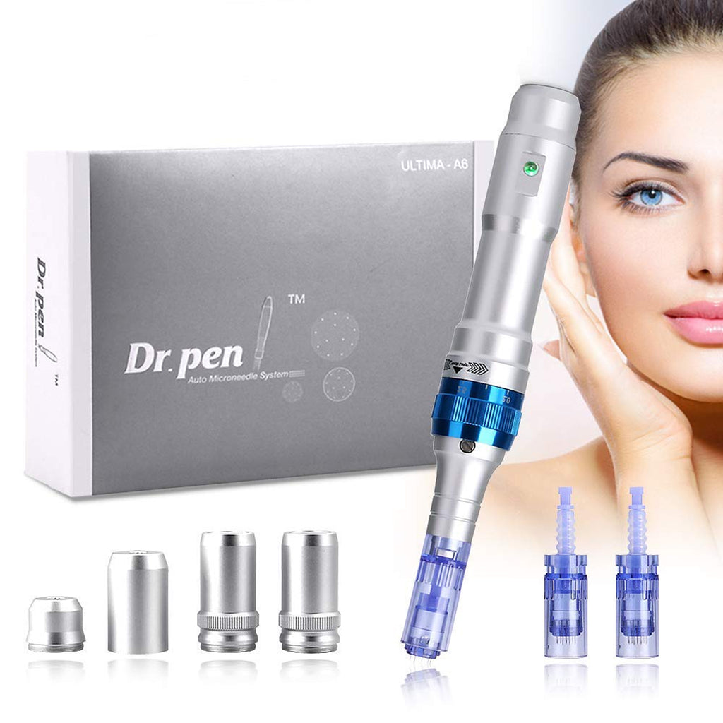 Image of Dr.pen A6 Ultima microneedle electric derma roller pen with adjustable needle depth and multiple speed settings.