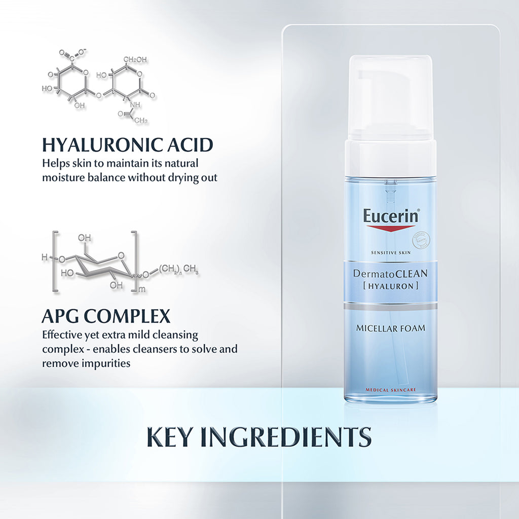 Eucerin DermatoClean Hyaluron Micellar Foam -  150 ml