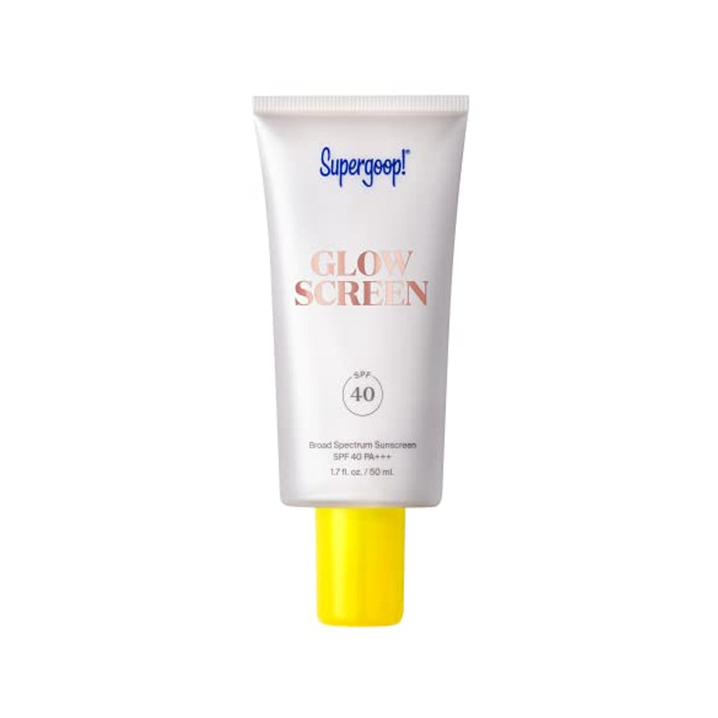 Supergoop Glow Screen SPF 40 - A tube of tinted sunscreen 