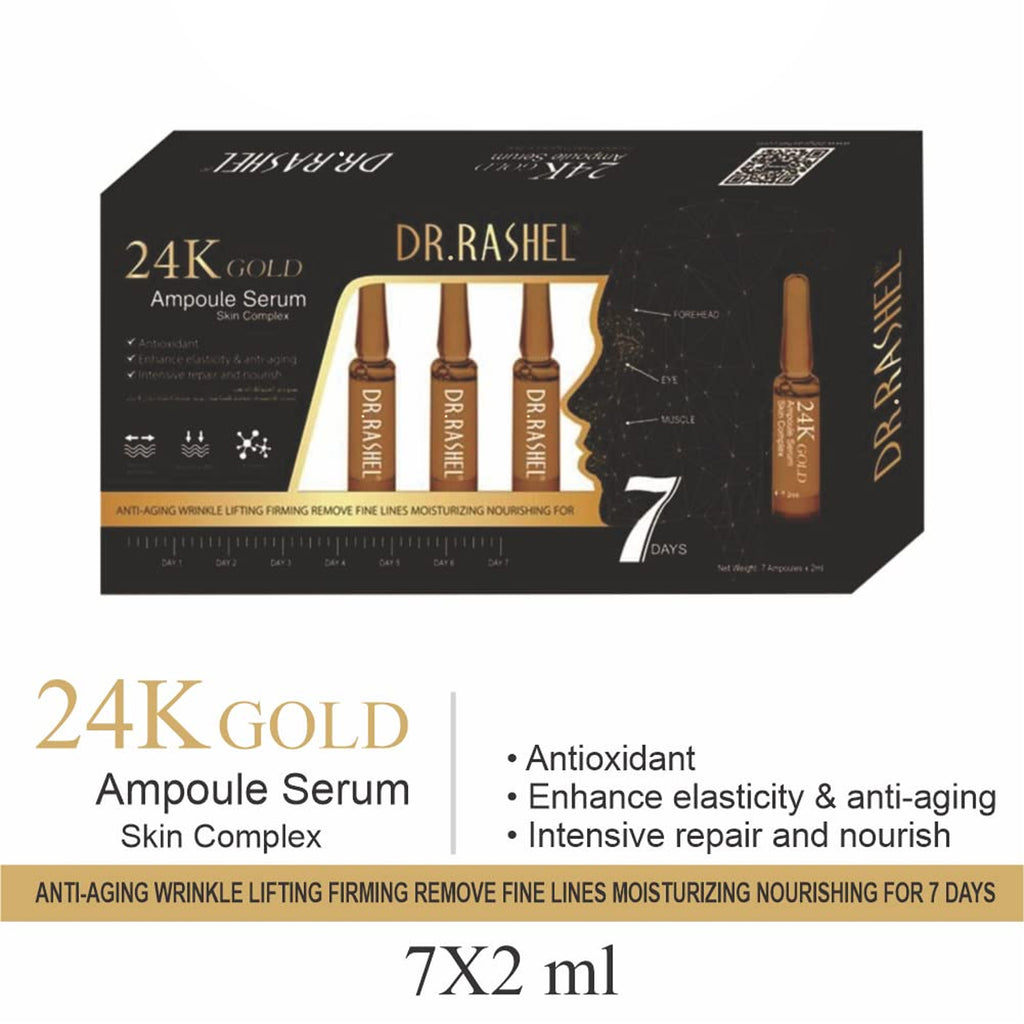 Dr.Rashel Skin Care 24K Gold Ampoule face Serum 2ml x 7pcs