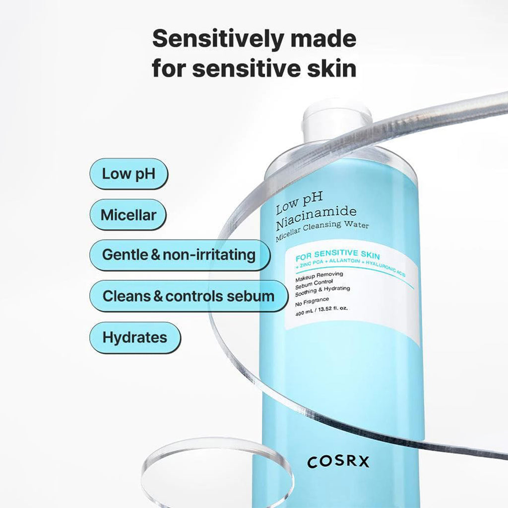 Cosrx Low pH Niacinamide Micellar Cleansing Water - Advantages