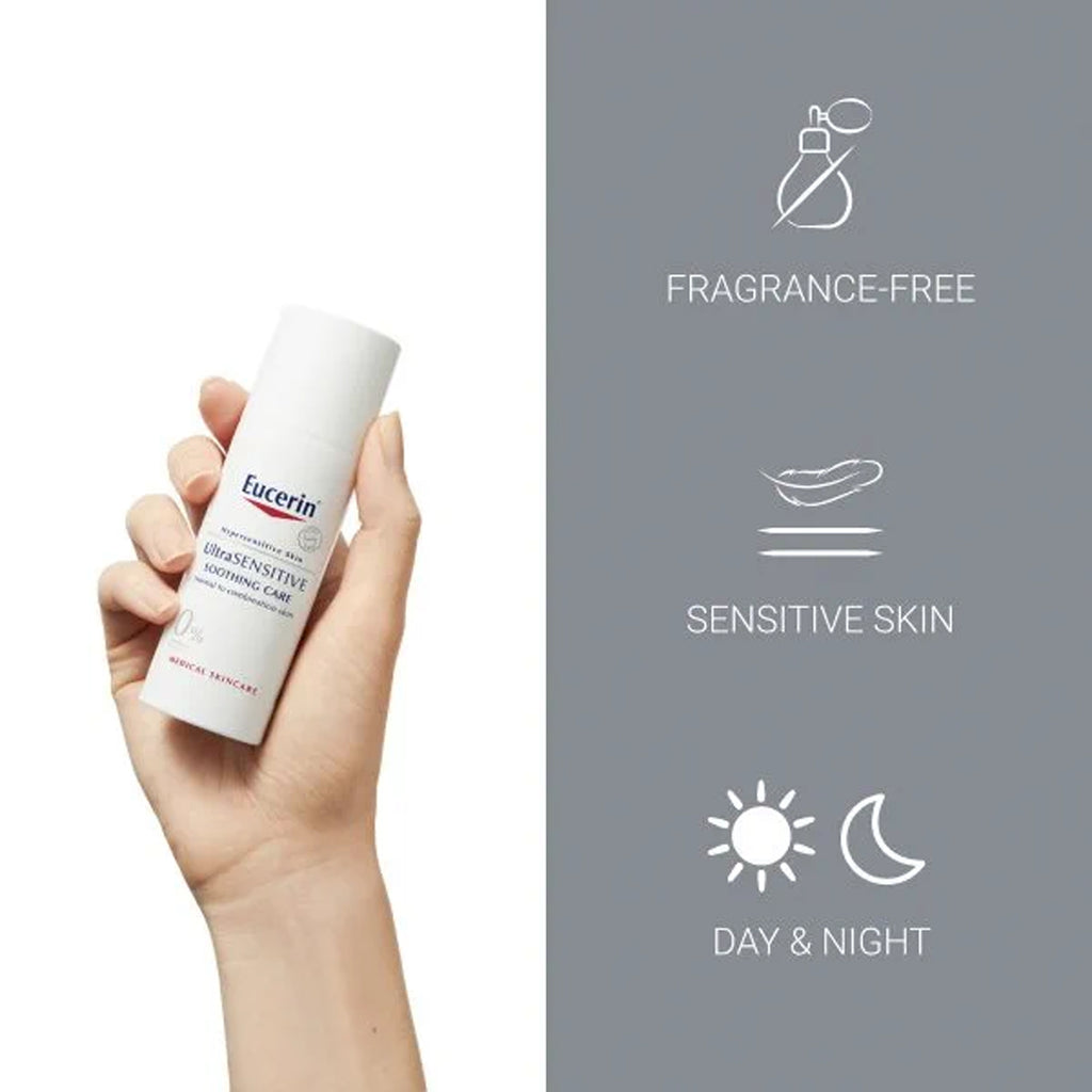 Eucerin Ultra Sensitive Soothing Care - For Normal to Combination Skin 50ml