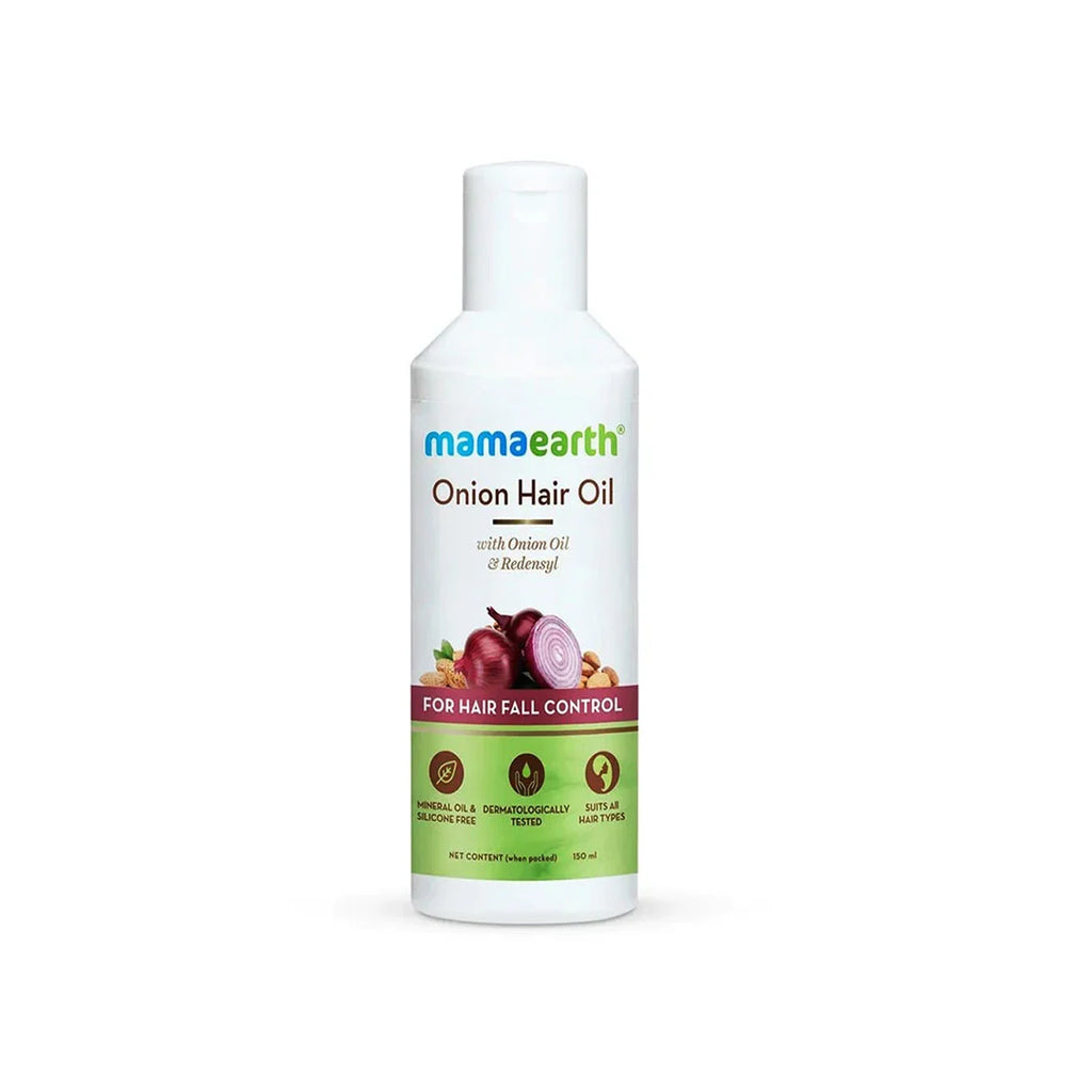 Mamaearth Onion Hair Oil - 150 ml: Nourishing hair oil enriched with Onion Oil