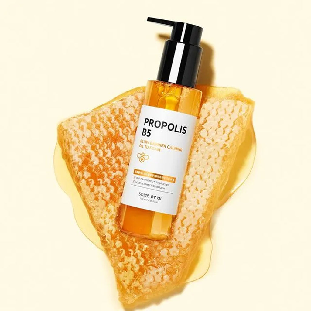 Some By Mi Propolis Glow Barrier Calming Oil to Foam- Qasr Jamal