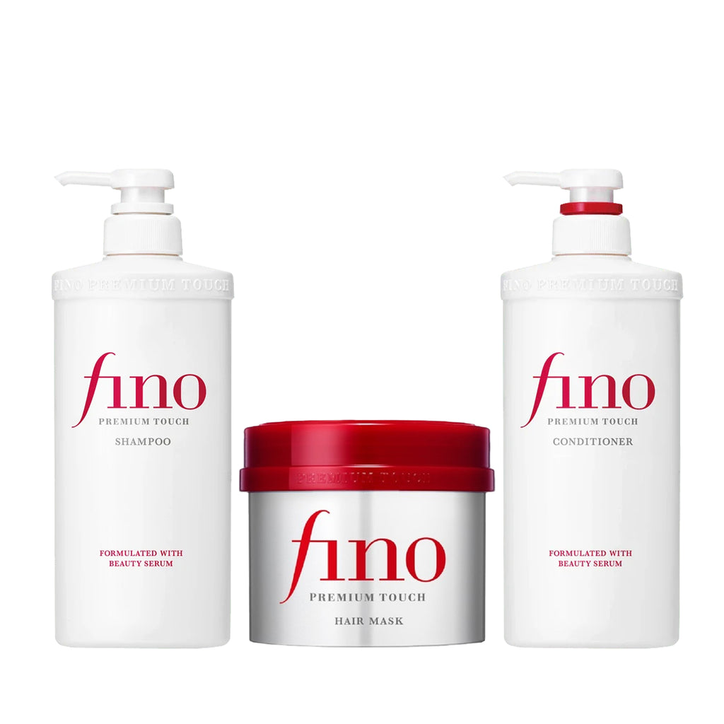 shiseido fino special hair mask, conditioner and shampoo bundle offer 