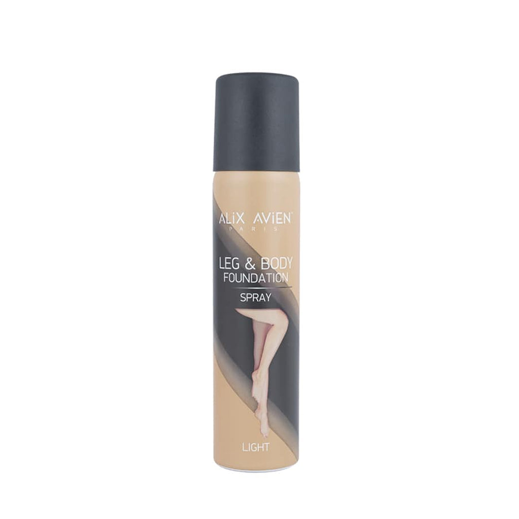 Alix Avien Leg and Body Foundation Spray - Conceals imperfections and evens out skin tone. Suitable for all skin types. Water-resistant and long-lasting.