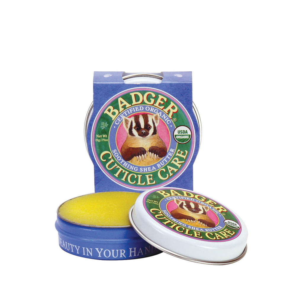 Badger Cuticle Care 21gm - Nail Cuticle balm -Certified Organic with Soothing Shea Butter