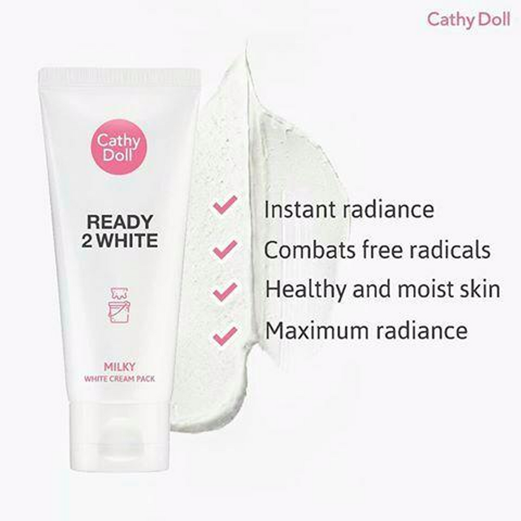 Cathy Doll Ready 2 White Milky Cream Face Pack - 100ml bottle