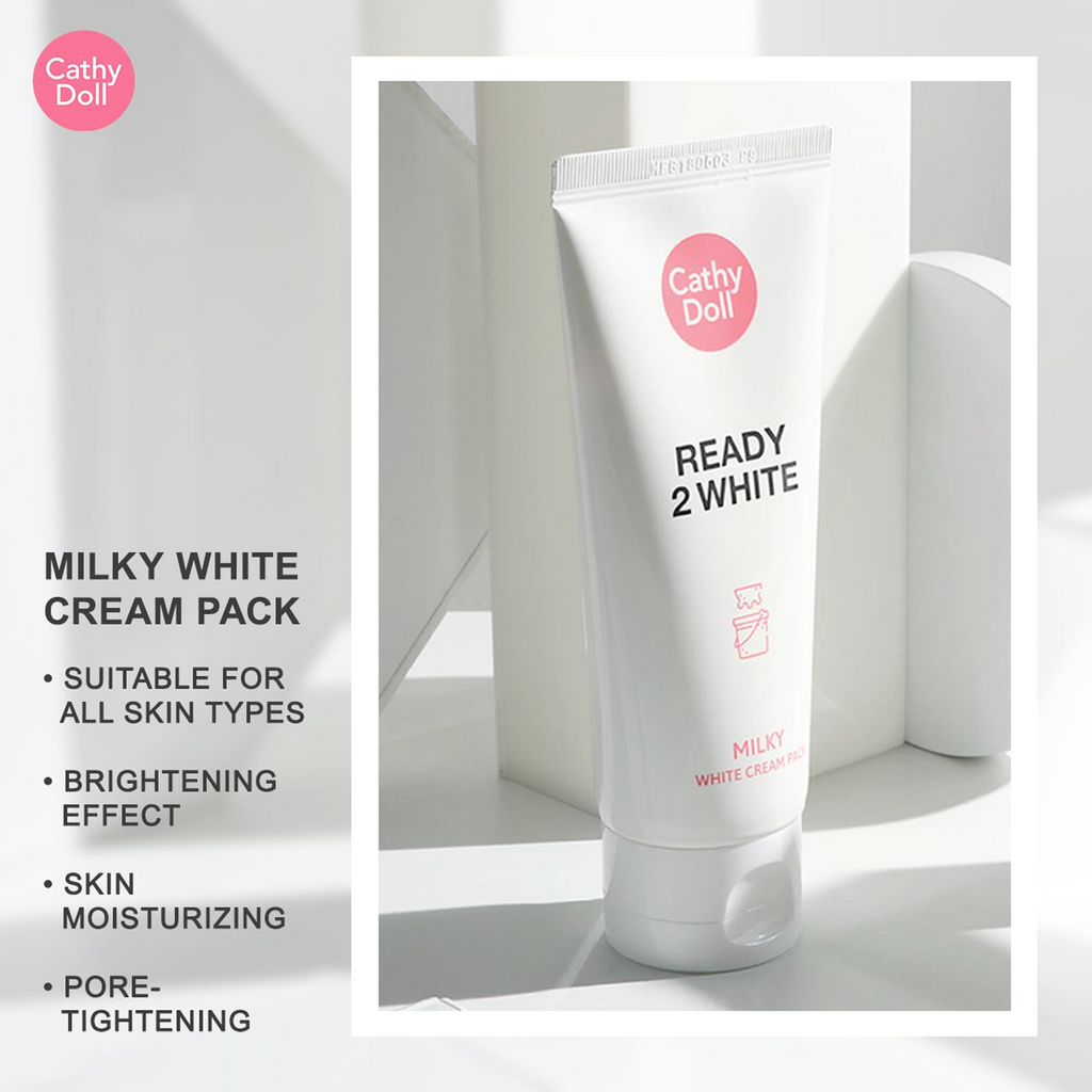 Cathy Doll Ready 2 White Milky Cream Face Pack - 100ml bottle
