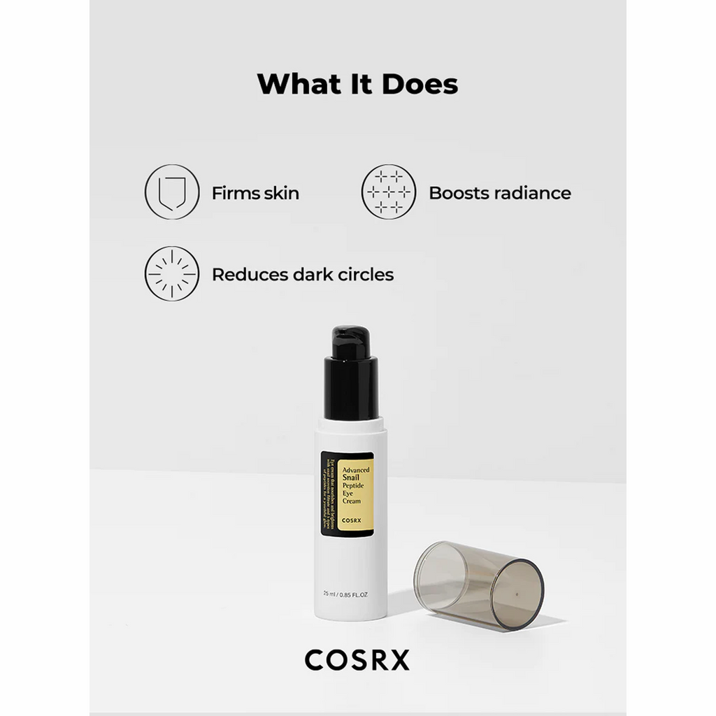 Cosrx Advanced Snail Peptide Eye Cream - Key Benefits