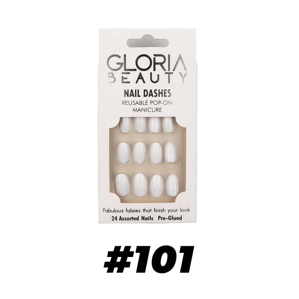 Gloria Beauty Artificial Nail Dashes - Shiny edition. Creamy shades with hints of pink, lilac, and natural colors. 