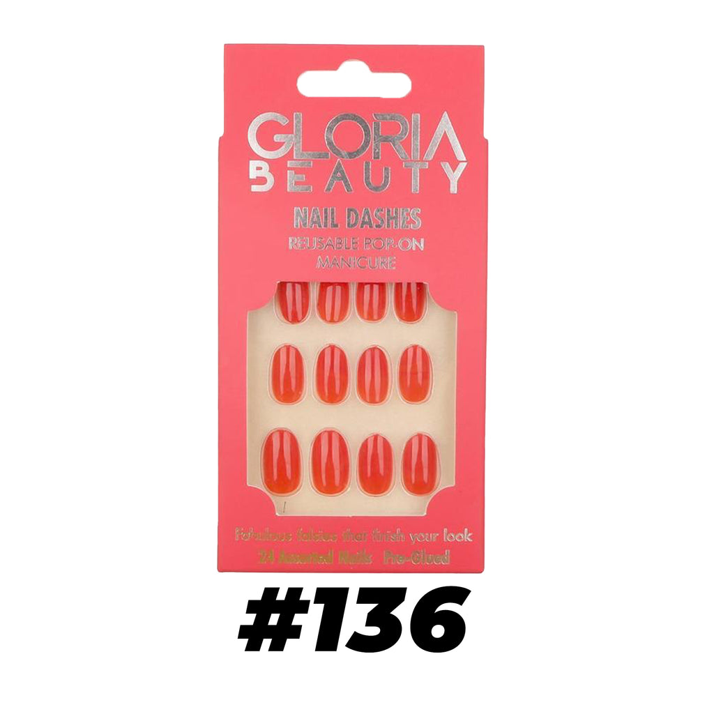 Gloria Beauty Artificial Nail Dashes - Shiny edition. Creamy shades with hints of pink, lilac, and natural colors. 