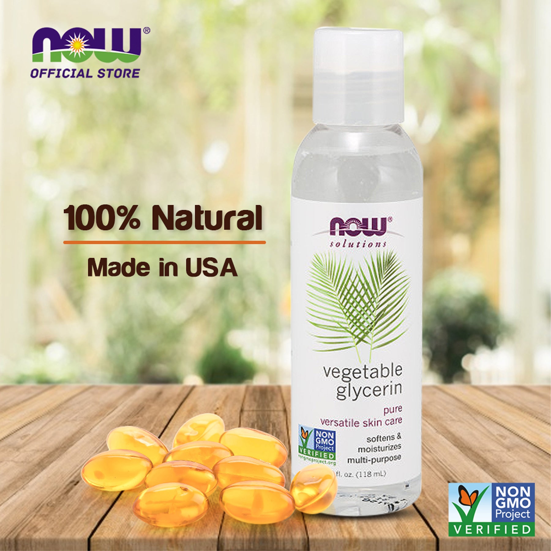 Now Solutions Vegetable Glycerin - 118ml – QasrJamal
