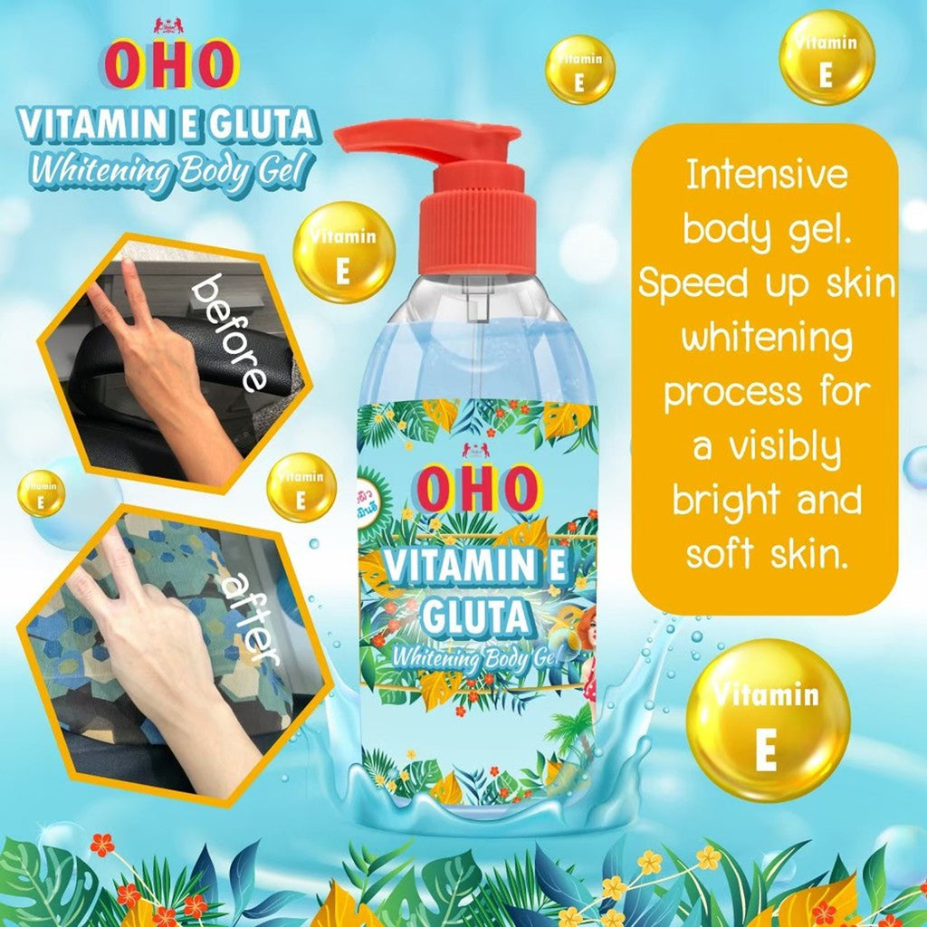 OHO Vitamin E Gluta Whitening Body Gel- 300g