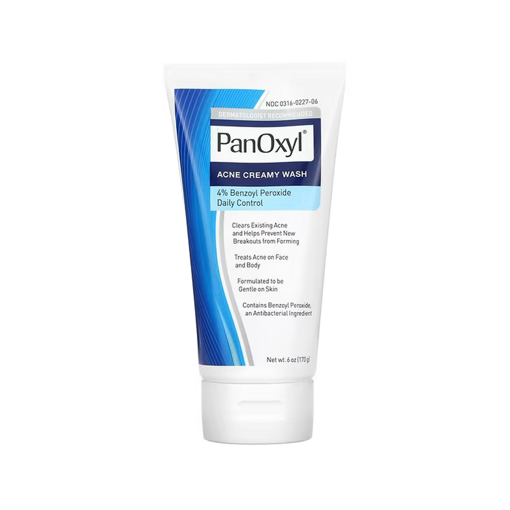 PanOxyl Acne Creamy Wash Benzoyl Peroxide 4% Daily Control 170 gm.