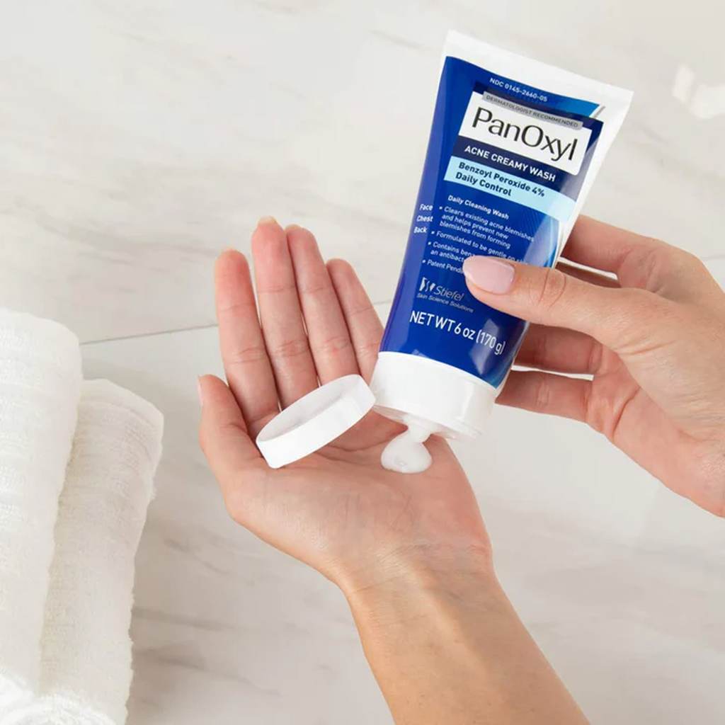 PanOxyl Acne Creamy Wash Benzoyl Peroxide 4% Daily Control 170 gm.