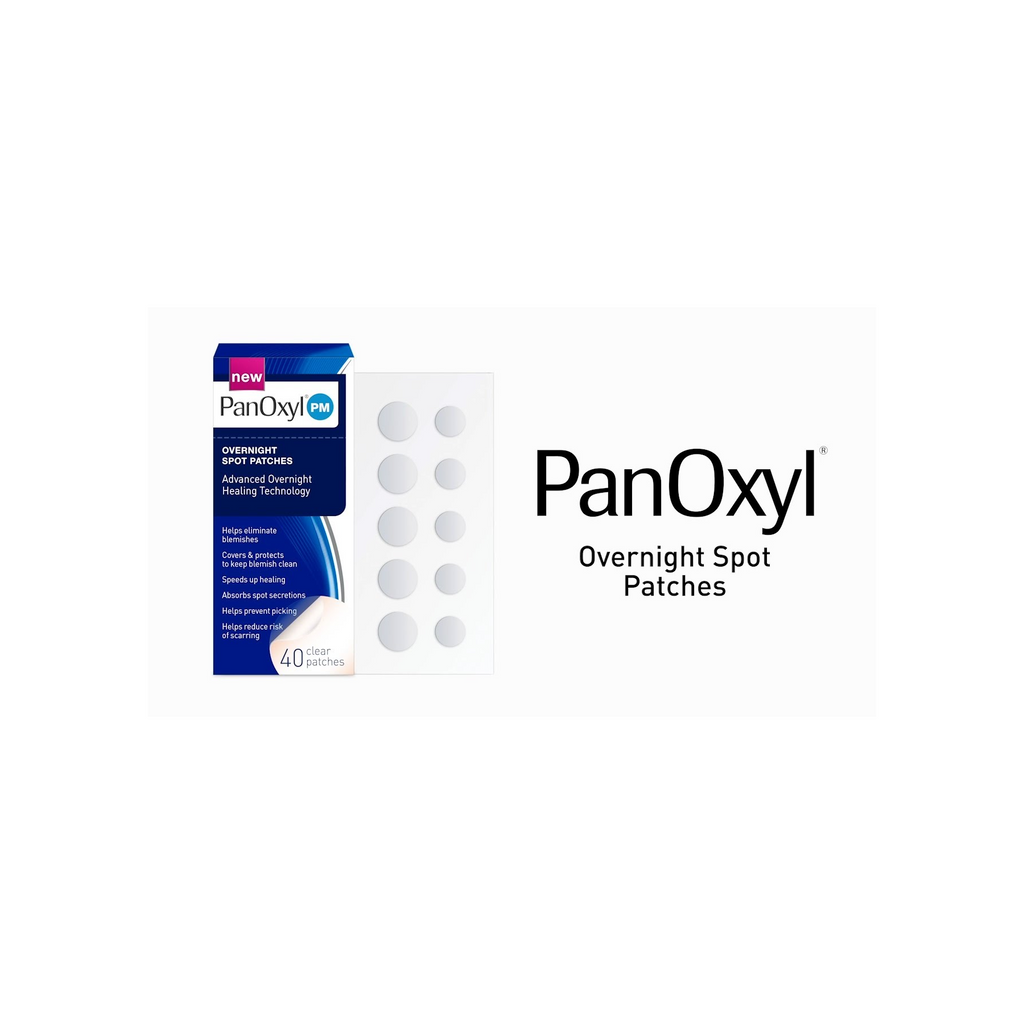 PanOxyl Overnight Spot Patches 40 Clear Patches - Acne Patches: Hydrocolloid patches 