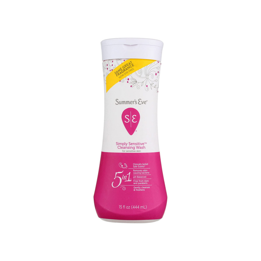 Summer's Eve (5 in 1) Fragrance Free Vaginal Cleansing Wash- Pink 444m