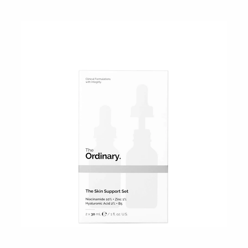 The Ordinary The Skin Support Set - Niacinamide + Hyaluronic Acid Serum - 2x30ml