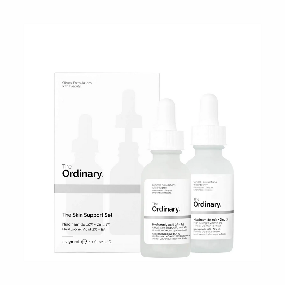 The Ordinary The Skin Support Set - Niacinamide + Hyaluronic Acid