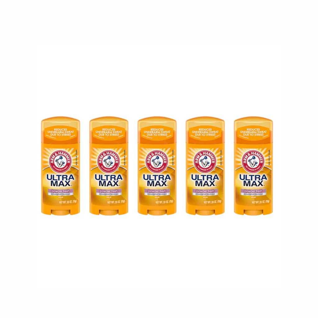 Arm & Hammer Ultra Max Powder Fresh Deodorant - Provides 24-hour protection with baking soda. Fresh cool blast scent. Convenient travel size.
