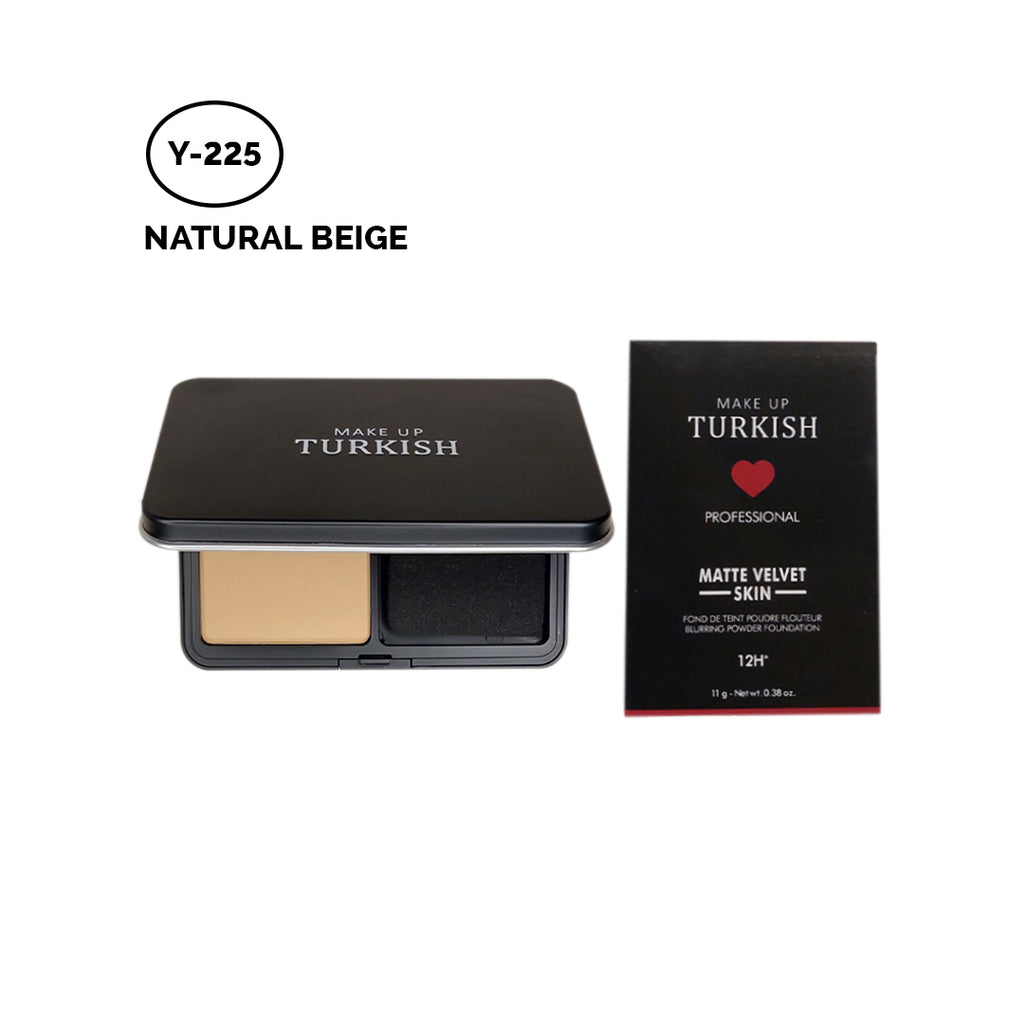 Makeup Turkish Matte Compact Foundation Powder. - Natural Beige