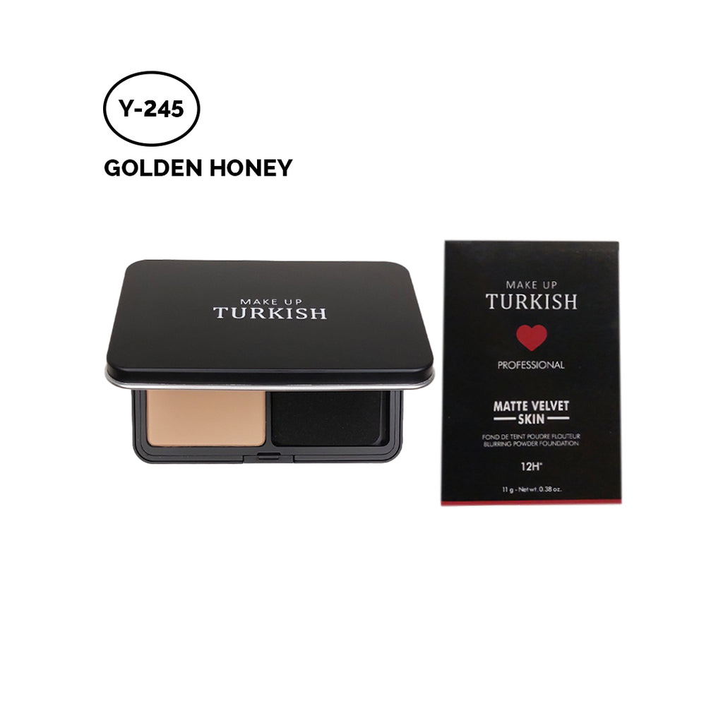 Makeup Turkish Matte Compact Foundation Powder - Golden Honey 